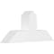 Ekena Millwork Portland Architectural Grade PVC Gable Bracket, 36"W x 16 1/2"H x 6"D x 6"F, 11/12 Pitch GBP036X17X0606POR00 - alternate 1